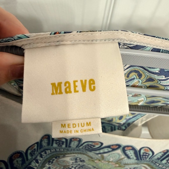 Maeve anthropology boho silk medium blouse -EUC - Picture 4 of 7